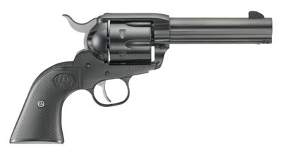 Ruger Vaquero Blued Single Action Revolver 45 Long Colt 4.6 Barrel Alloy Steel Blued Finish Hardwood Grips Blade Front and Integral Rear Sights 6 Rounds 05102This is an FFL item & requires shipment to an FFL. After order is placed, have your FFL email us