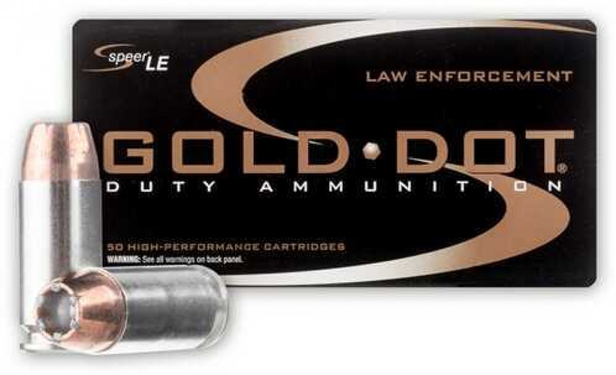 CCI/Speer Gold Dot 40 S&W180 Grain Jacketed Hollow Point Law Enforcement 50 Rd. Box