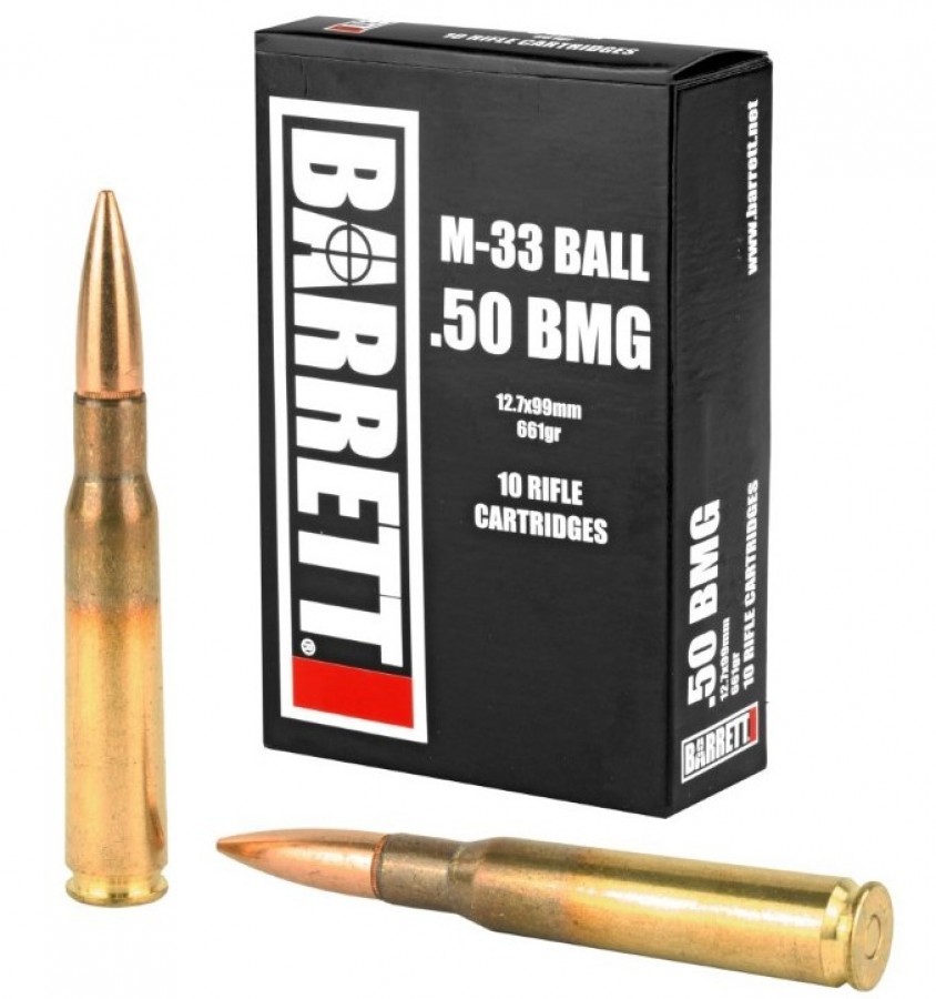 Barrett 50 BMG 661gr M33 Full Metal Jacket 10 Rd. Box-img-0