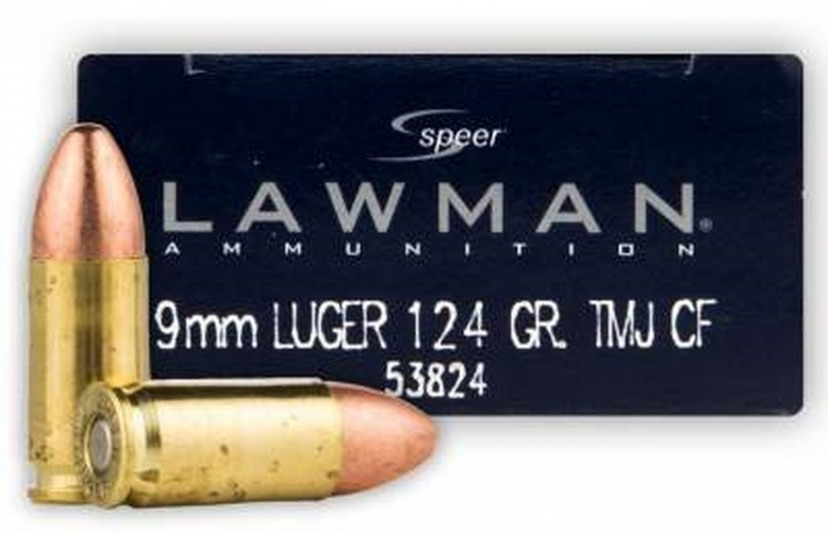 CCI/Speer Lawman Clean-Fire 9mm Luger 124gr Total Metal Jacket 50 Rd. Box-img-0