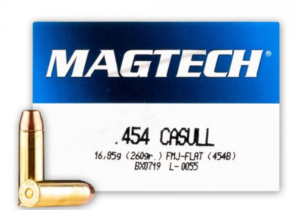 Magtech 454 Casull 260gr Full Metal Jacket Flat 20 Rd. Box-img-0