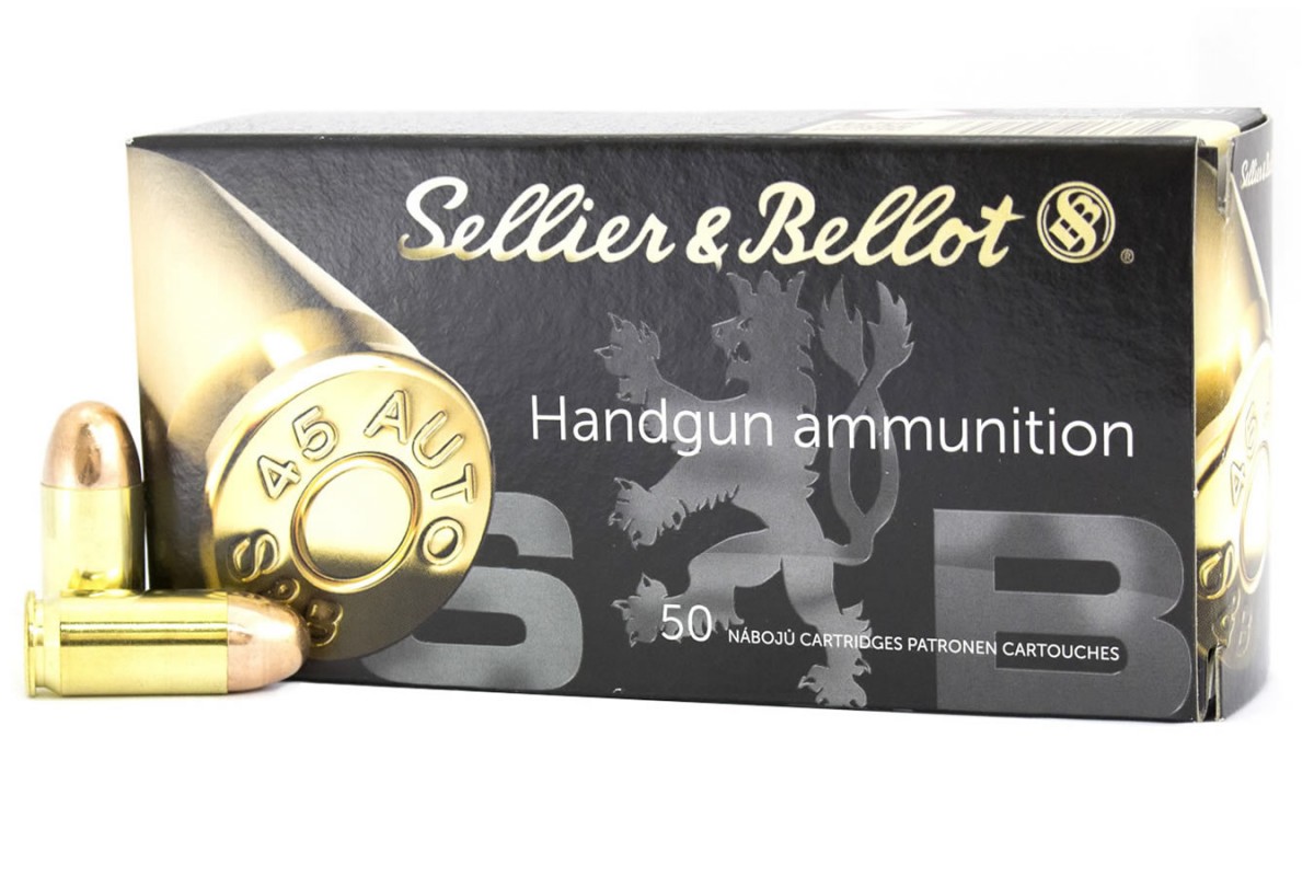 Sellier & Bellot 45 ACP 230gr Full Metal Jacket 50 Rd. Box-img-0