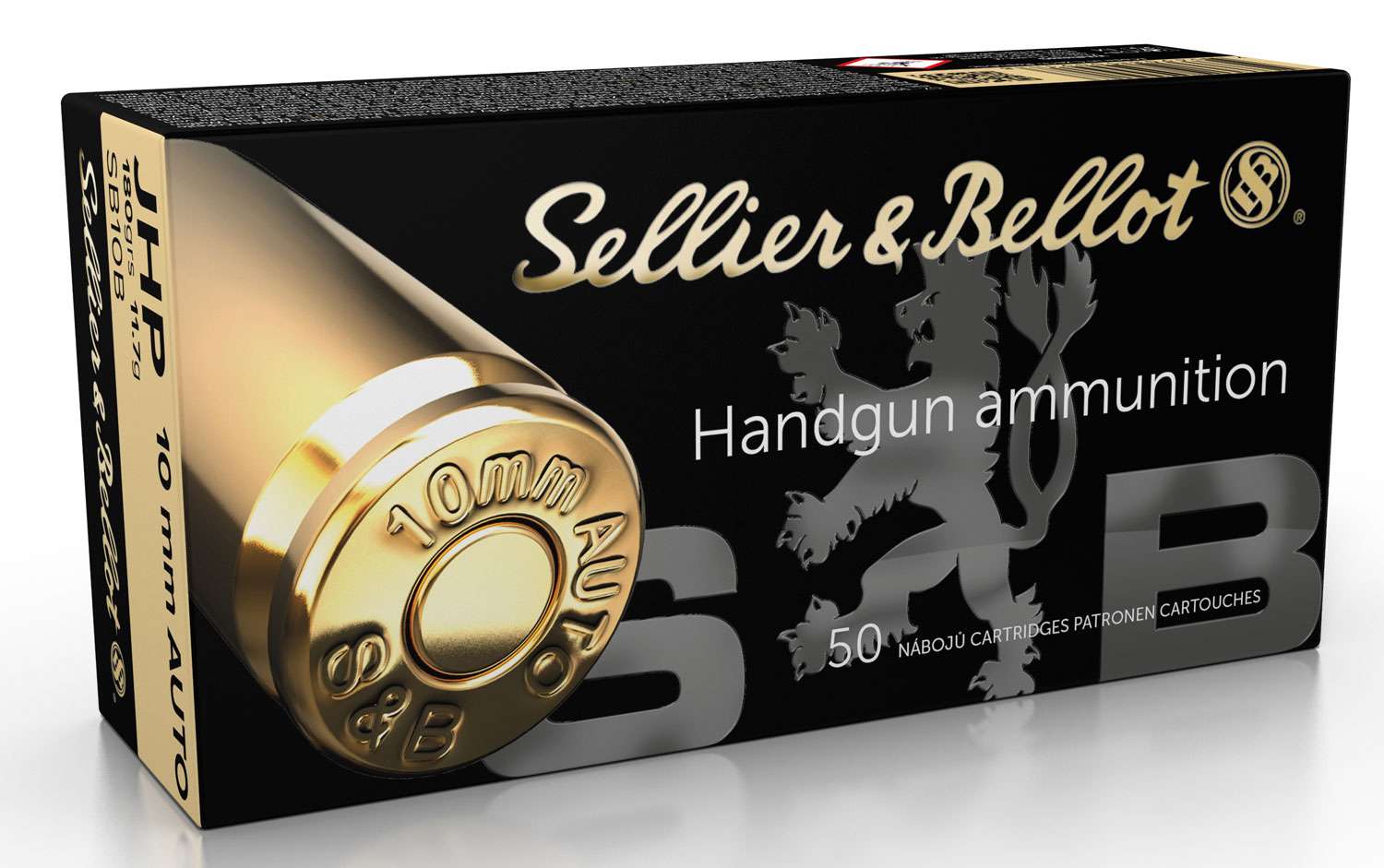 Sellier & Bellot 10mm Auto 180gr Jacketed Hollow Point 50 Rd Box-img-0