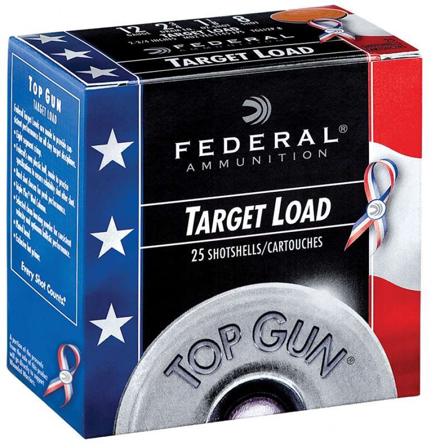 Federal Top Gun Special Edition Red White & Blue 12ga 2-3/4" 1-1/8oz. #8 Sh-img-0