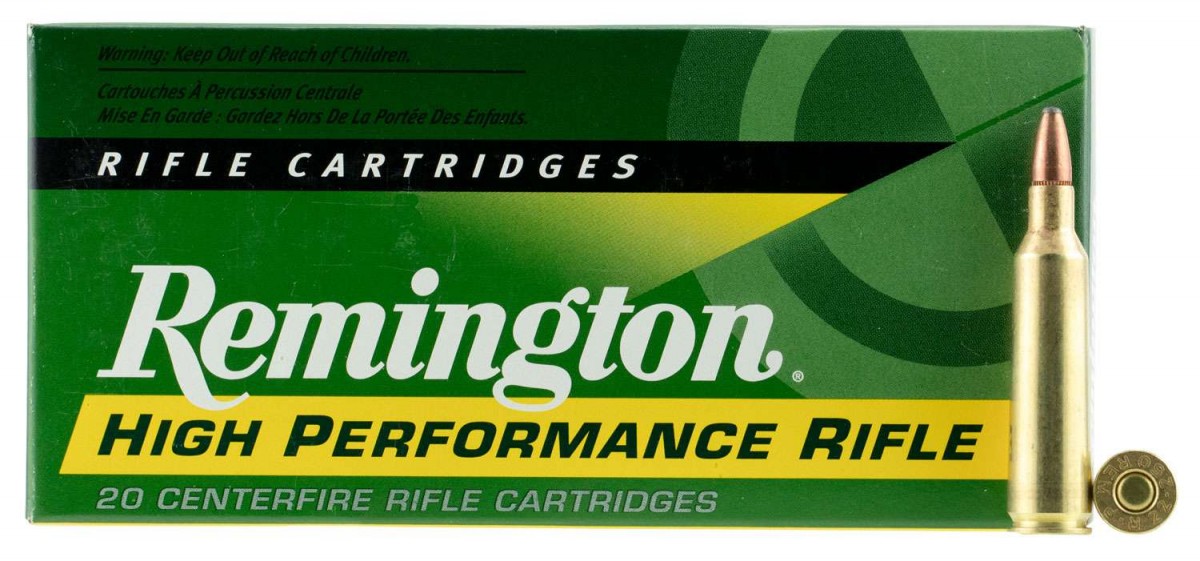 Remington High Performance 22-250 Remington 55gr Pointed Soft Point  20 Rd.-img-0