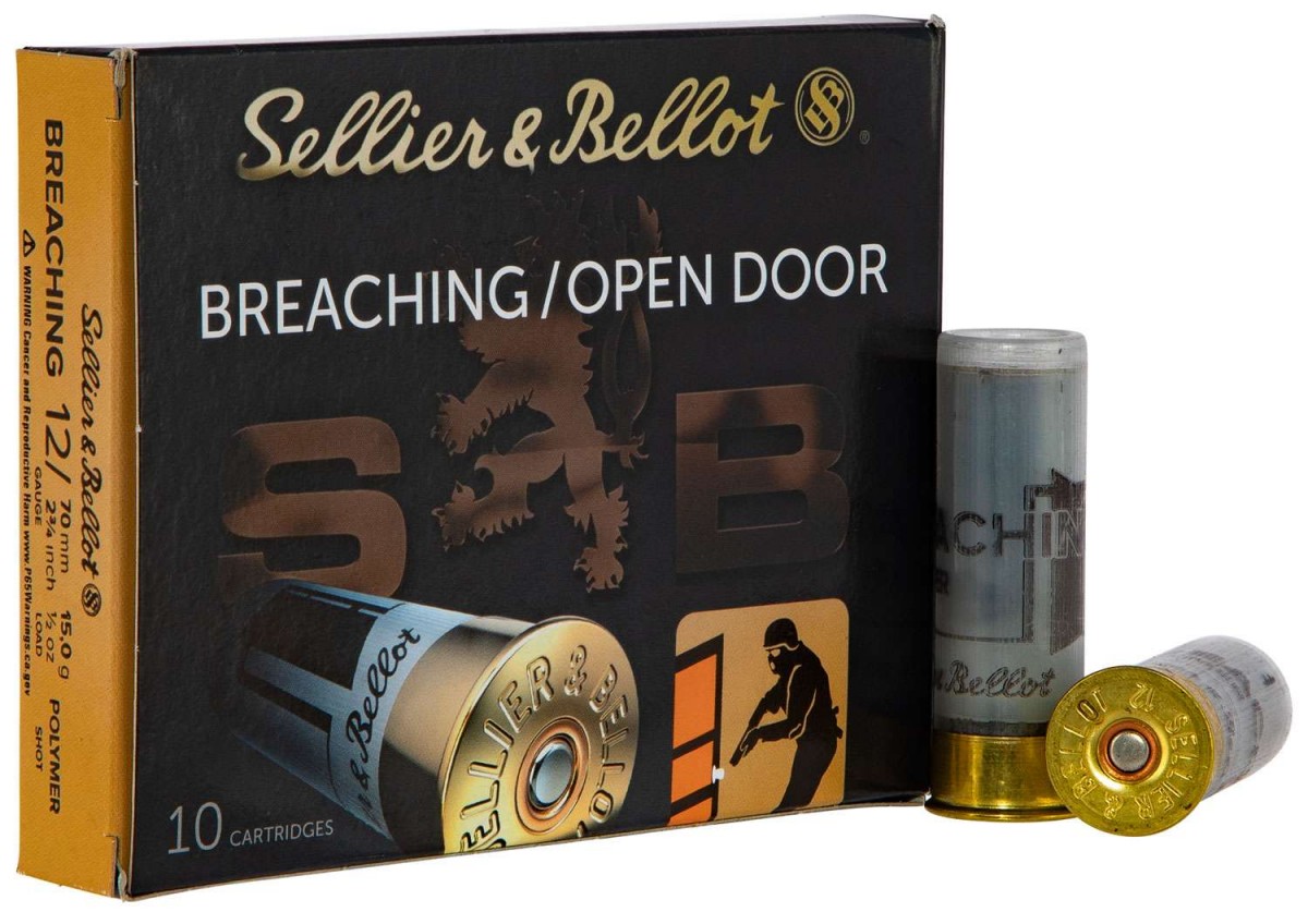 Sellier & Bellot Breaching 12ga 2-3/4" 1/2oz. Buckshot 1575FPS 10 Rd. Box-img-0